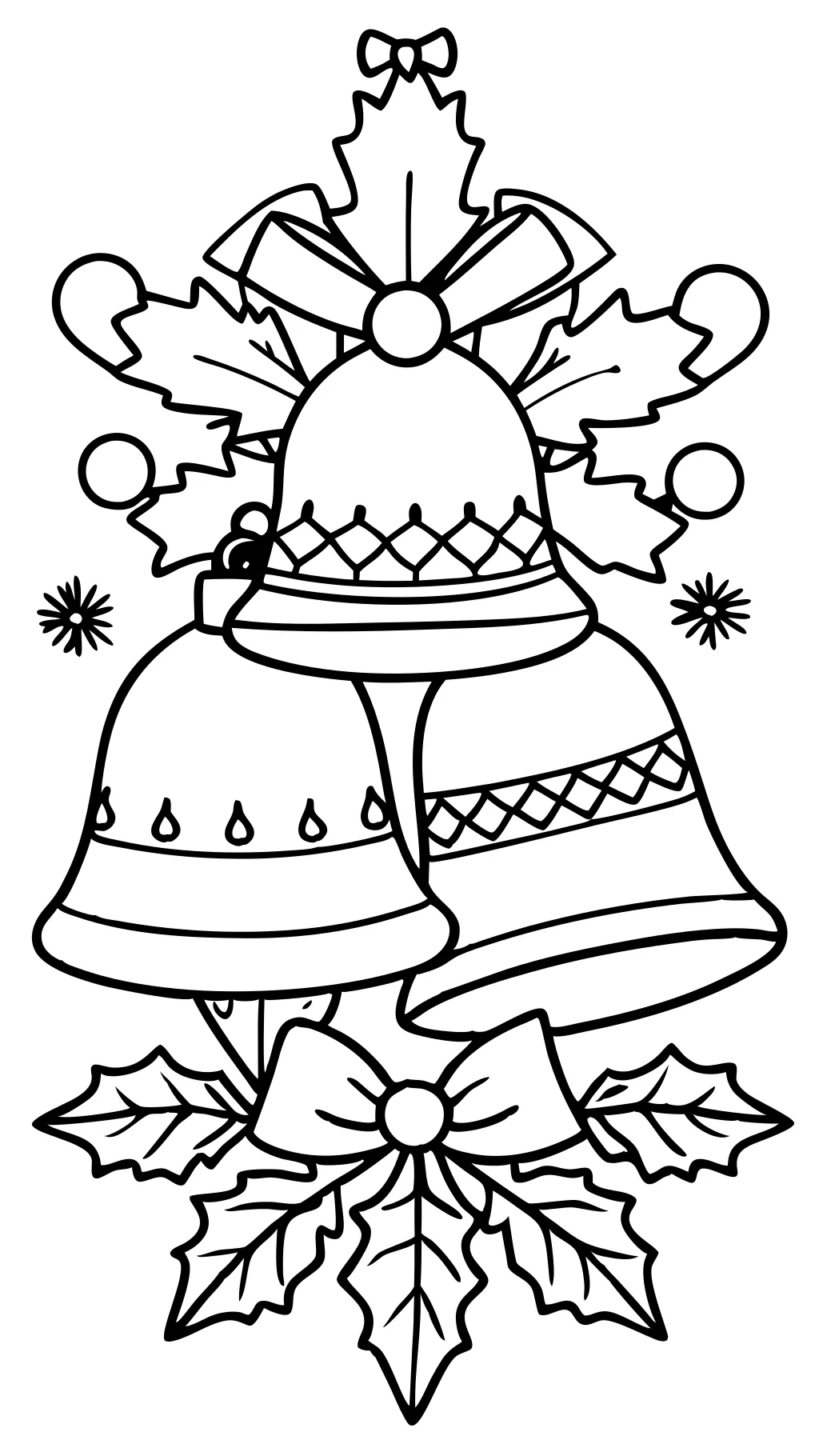 christmas bells coloring pages